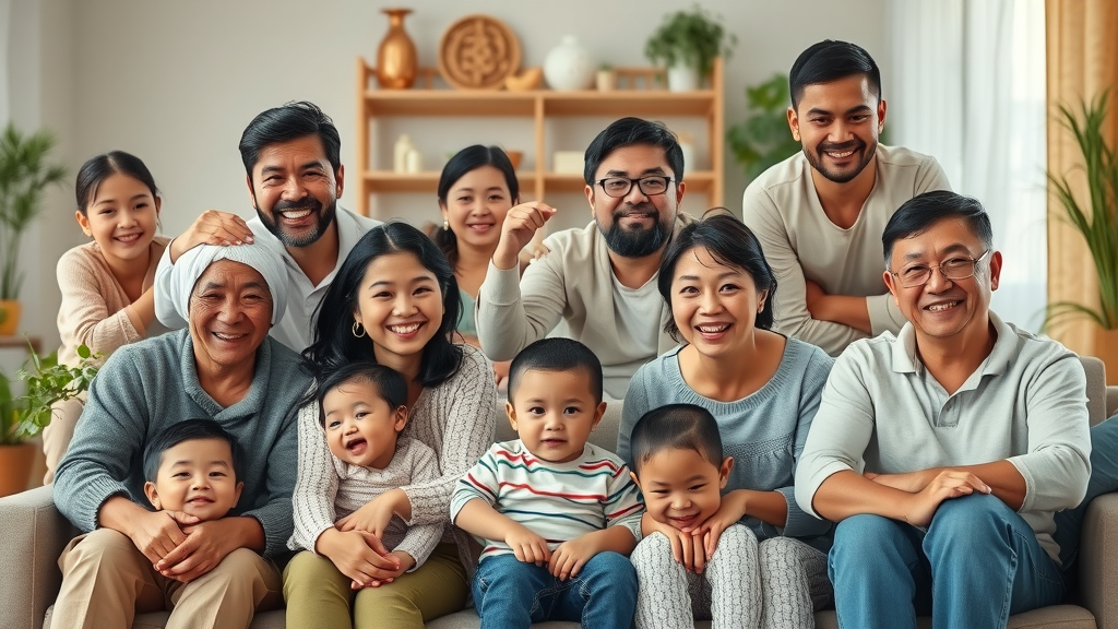 Montage of global families demonstrating culturally diverse parenting styles and warmth
