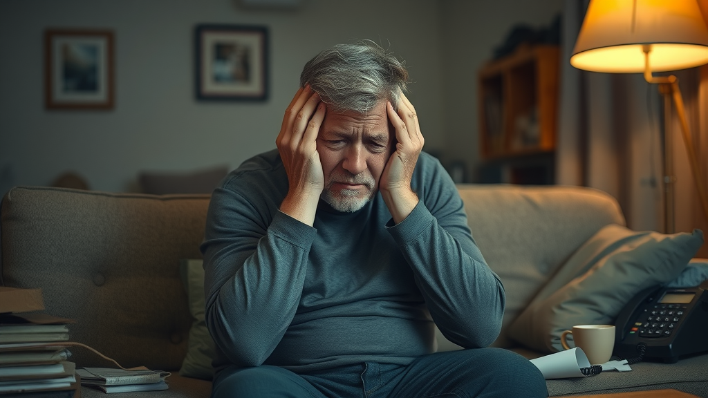 stressed adult parent neglectful parenting struggles mental health